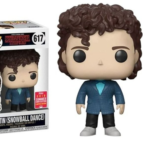 Funko Pop! Stranger Things Dustin Snowball Dance - Summer Exclusive 2018 - Picture 3 of 5